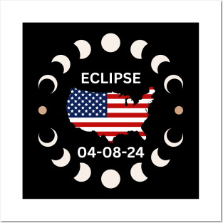 Total Solar Eclipse 2024 Posters and Art